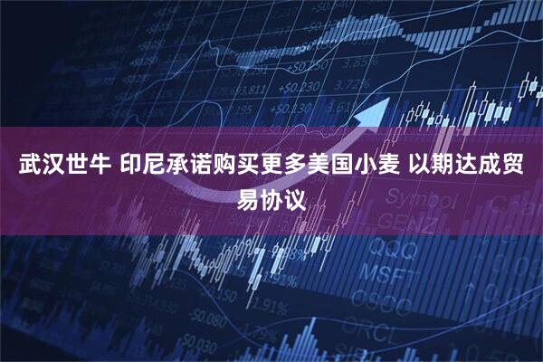 武汉世牛 印尼承诺购买更多美国小麦 以期达成贸易协议